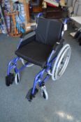 *Enigma Model:X5AWC5P18BLST Folding Wheelchair (Blue) RRP: £350