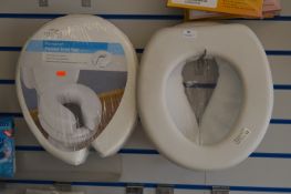 *Three Padded Toilet Seat Cushions