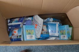 *Box Containing Assorted Personal Hygiene Items Including; Ladies and Gents Pouch Pants, etc.