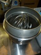 *Stainless Steel Mixing Bowl with Whisk, Paddle and Dough Hook