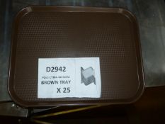 Twenty Five Polycarbonate Trays 46x36cm