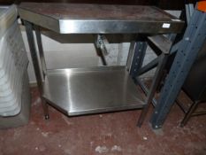 Stainless Steel Shaped Preparation Table