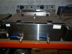 *Stainless Steel Double Fryer