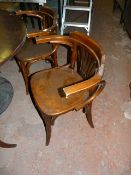 Six Bentwood Armchairs