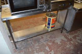 Stainless Steel Preparation Table with Undershelf