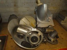 *Assorted Hobart Mixer Attachments Including; Mincers, etc.