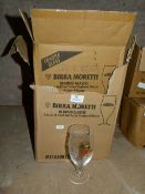 24 Moretti Half Pint Glasses