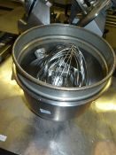 *Stainless Steel Mixing Bowl with Whisk, Paddle and Dough Hook