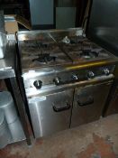 *Falcon Gas Fired Four Burner Cooker over Oven