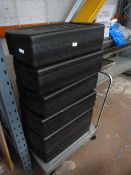 *Six Insulated Boxes and a Transportation Trolley