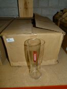 Box Containing 24 Krusovice Branded Pint Glasses