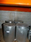 *Four Aluminium Storage Containers with Lids