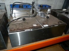 *Ace Catering Stainless Steel Electric Double Fryer