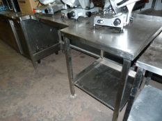 Stainless Steel Preparation Table with Undershelf