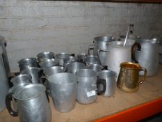 *Twenty Two Assorted Aluminium Jugs