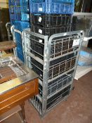 Three Trolleys and Plastic Crates