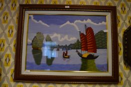 Framed Hand Sew Picture 