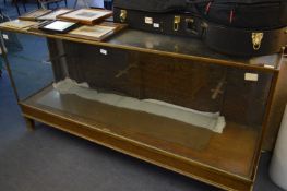 Oak Framed Glazed Shop Counter Display Cabinet by J.H. Broadbent
