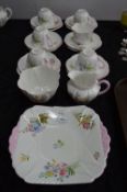 Shelly Wildflowers 21 Piece Tea Service