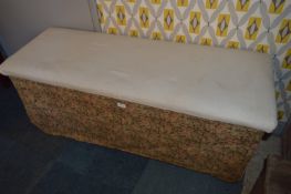 Upholstered Pine Ottoman