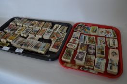 Two Tray Lots; Collection of Cigarette Cards Wills and Players