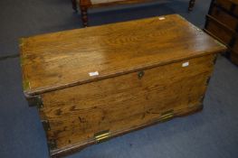 Oak Brass Bound Ships Chest