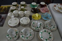 Four Decorative Part Tea Sets Paragon, Royal Albert and Royal Stuart