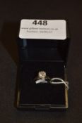 18cT White Gold Dress Ring Set with a 1.11cT Diamond