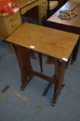 Oak Lectern with Gothic Panel Ends