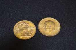 Two Sovereigns 1918