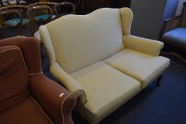 Parker Knoll Two Seat Wingback Sofa on Cabriole Legs