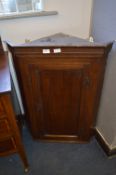 Early 19th Century Oak Hanging Corner Cabinet