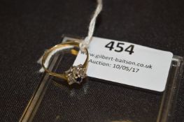 9cT Gold Dress Ring Set with Stones