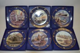 Set of Six Decorative Wall Plates 