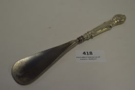 Silver Handled Shoe Horn