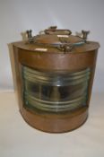 Copper Cased Ship's Lantern Starboard
