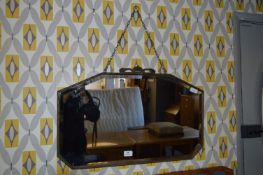 Oak Framed Bevelled Edge Wall Mirror