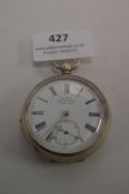 Silver Cased Pocket Watch 