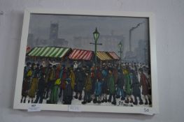 Framed J. Downie Oil on Canvas 