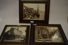 Set of Three Framed Sutcliffe Photo Prints 