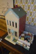 Wooden Dolls House and Dolls House Furniture