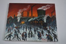 J. Downie Oil on Canvas 