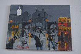 J. Downie Oil on Canvas 