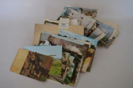 Large Collection of Postcards; Steam Engines, Locomotives, Vintage Cars and Tanks