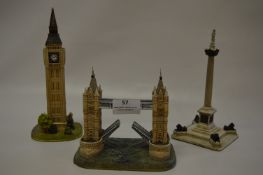 Lilliput Lane; Tower Bridge, Big Ben and Nelson's Column