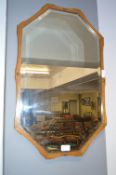 Oak Framed Bevelled Edge Wall Mirror