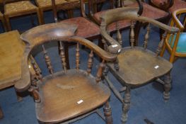 Two Spindleback Armchairs