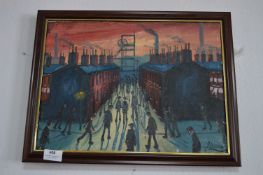 Framed J. Downie Oil on Canvas 