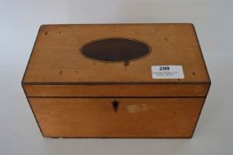 Walnut Inlaid Tea Caddy