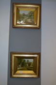 Pair of Gilt Framed Oil Paintings 